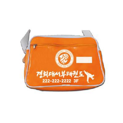 에나멜 체육관 가방 제작2
