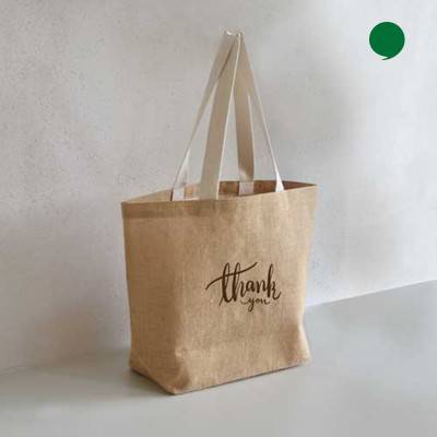 에코 내츄럴 고급쥬트에코백(47.5cm*34.5cm*15cm)