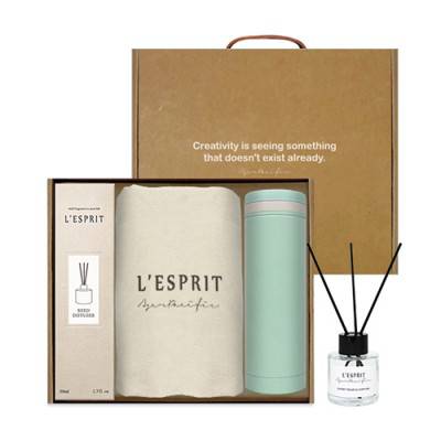 레스쁘리 스페셜 3P세트 F(디퓨저 BASIC 50ml+솔리드 에코백+텀블러(마카롱))