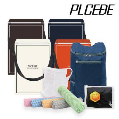 플씨드 접이식 스포츠 백팩(PMB-01) + 뱀부얀 쿨타올 + 메쉬 귀걸이 쿨 마스크 + 라인 쿨토시 4종 세트