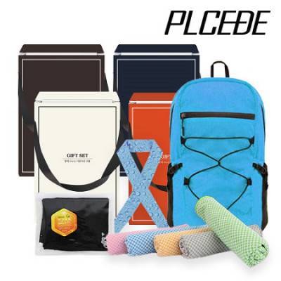 [플씨드] 프리미엄 접이식 스포츠 백팩(PMB-01) + 뱀부얀 쿨타올 + 물방울 쿨 스카프+ 고급 밴딩 쿨 토시 4종 세트