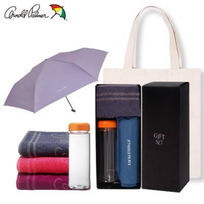 아놀드파마 뉴뱀부스포츠타올 /보틀500ml / 3단슬림사각파스텔우양산세트(에코백 포함)