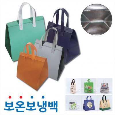 J104 친환경 부직포 보온 보냉가방 중 (24*24*15cm)
