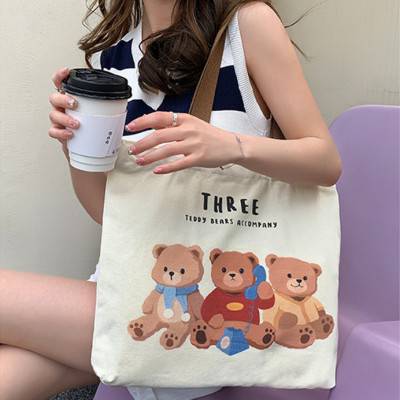 곰돌이 에코백, 곰돌이 숄더백, 곰돌이 캔버스백, 곰돌이 에코가방, 미니에코백