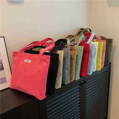 B131 코듀로이 에코백 캔버스 가방