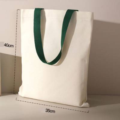 그린 컬러 웨빙 에코백 35-40cm