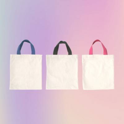 칼라 손잡이 에코백 3종 시즌 2, 무지 에코백 / 손잡이 컬러 대량 주문가능, 행사 교육 판촉 학원
