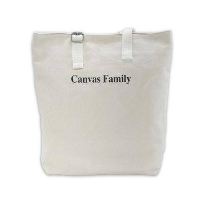(Canvas Family) 아일렛 버클 포인트 에코백 베이지