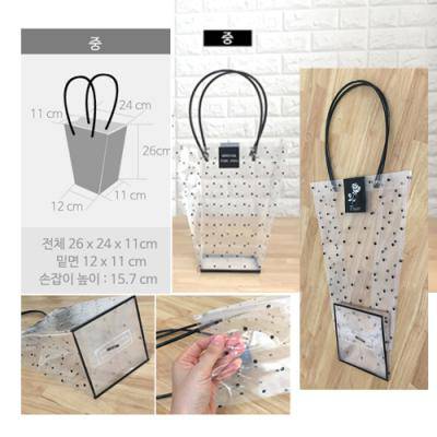 [땡땡이쇼핑백(중)] 비닐쇼핑백