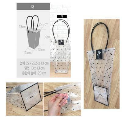 [땡땡이쇼핑백(대)] 꽃쇼핑백