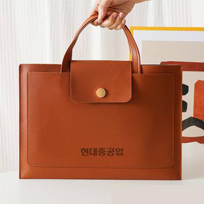 서류가방 똑딱이 가죽 파우치 Z449
