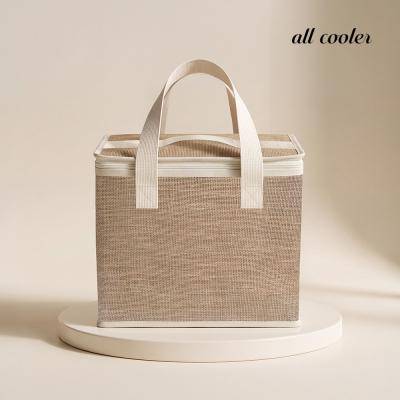 [올쿨러] THE쥬트 보온보냉백 30x28x21 _ 프리미엄 jute 천연소재 자연감성